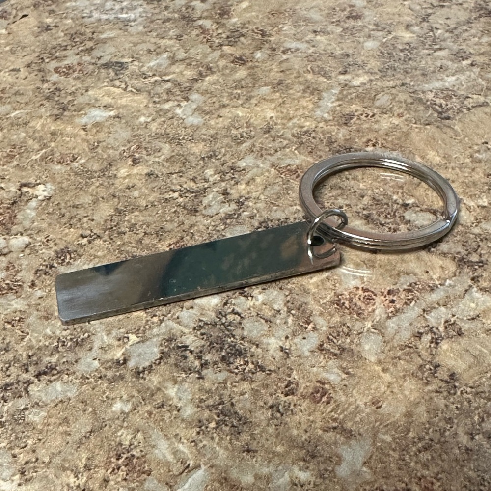 Engraved Silver Keychain - Picture 5 of 5